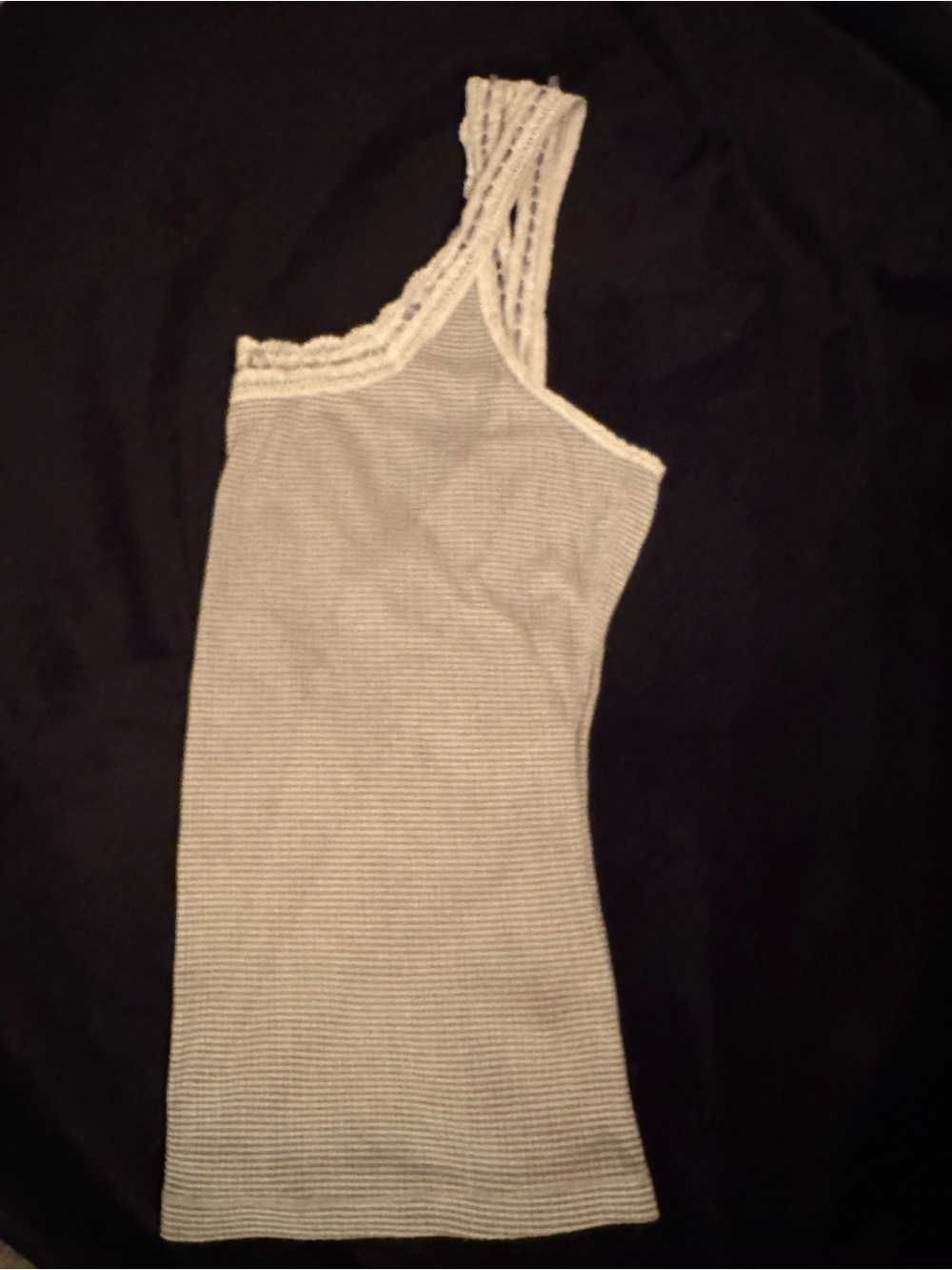 Free People Only You. Lace-Trim Ribbed Tank - Picture 2 of 5